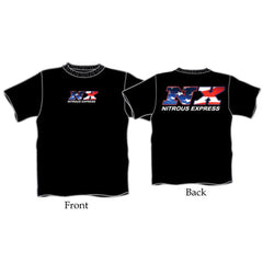 Nitrous Express Small Black NX American Flag Shirt 16544