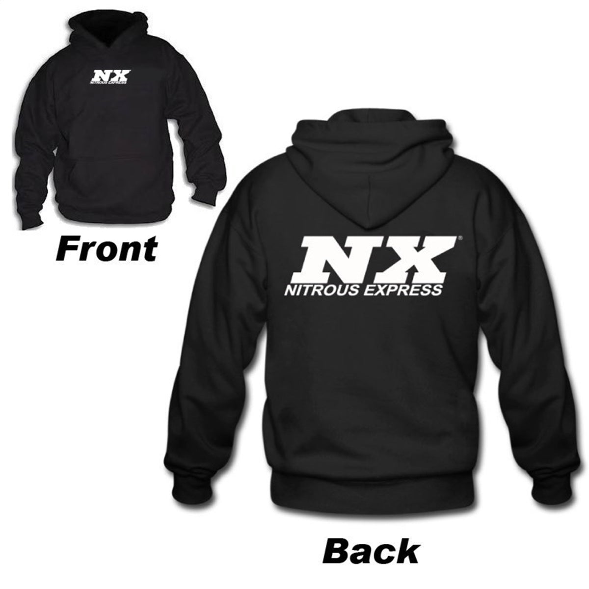 Nitrous Express Black NX Hoodie, Small 16594