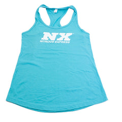 Nitrous Express Women's Ideal Racerback Tank, Medium, Teal 19123TM