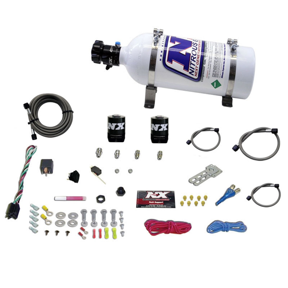 Nitrous Express All Dodge EFI Single Nozzle System (35-50-75-100-150 HP) with 5LB Bottle 20921-05