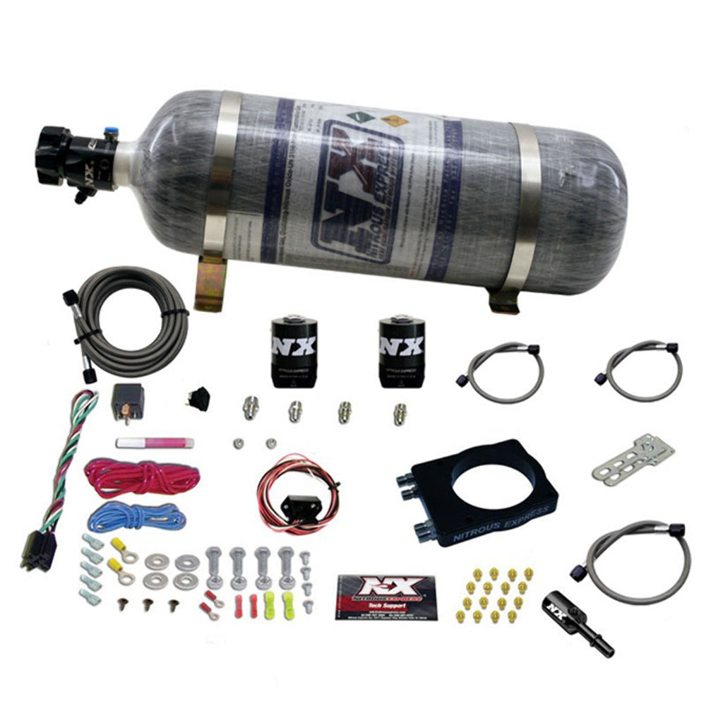 Nitrous Express 90mm Hemi Plate System (50-400Hp) with 12Lb Bottle 20990-12