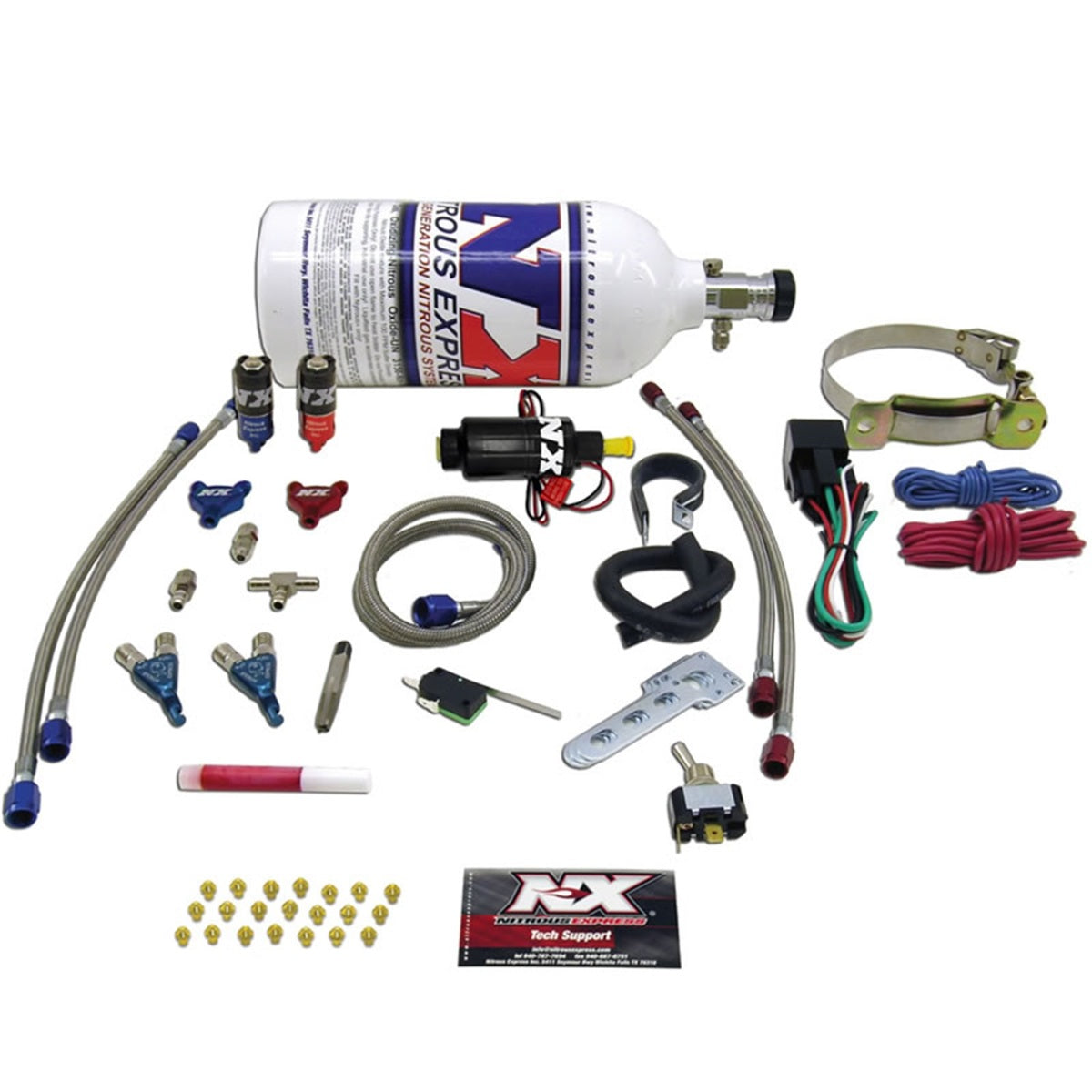 Nitrous Express Two Cylinder Piranha System, 2.5 LB 60002P