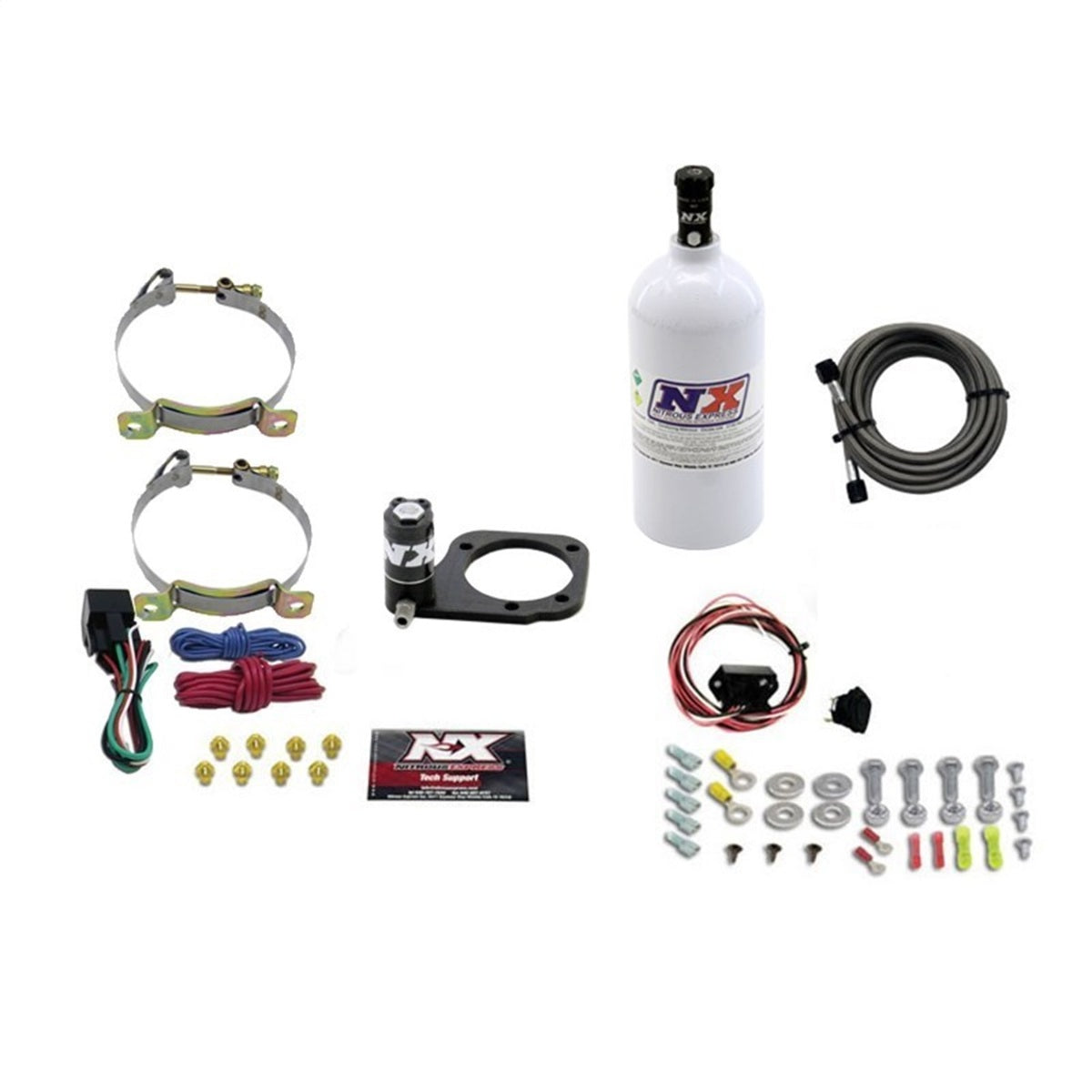 Nitrous Express Dry Nitrous Plate System for 2001-UP Harley Soft-tail with 1.0LB Bottle 62110-1.0P