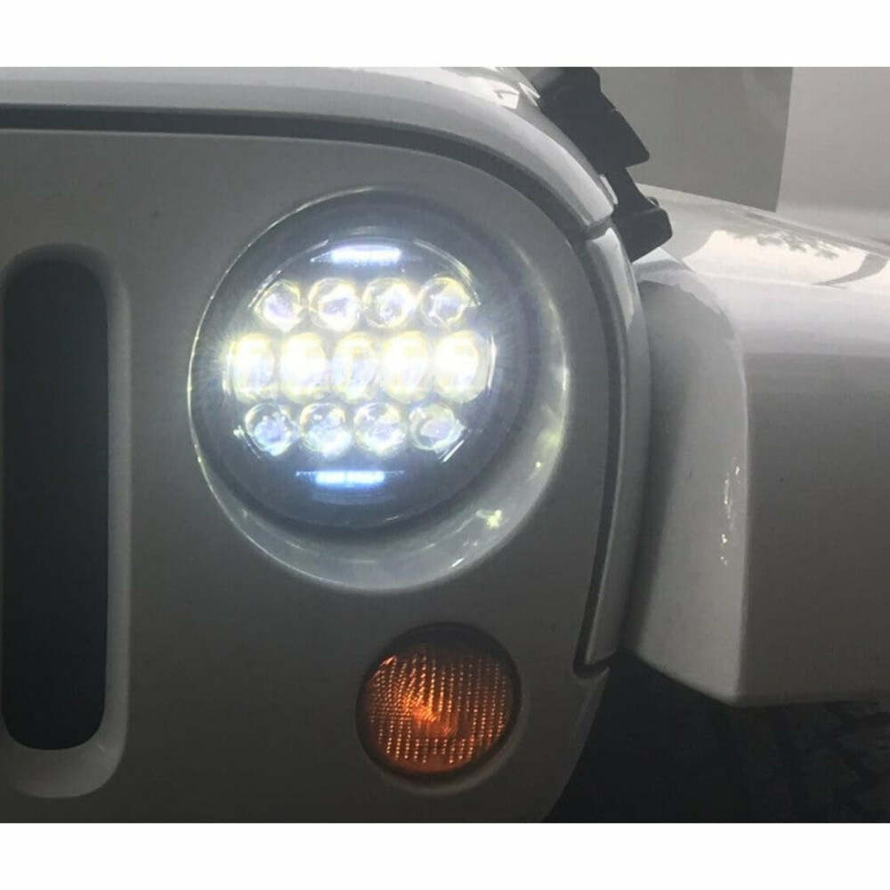 ODX JEEP SEALED BEAM CONVERSION 7 inch BLACK LEDSB7BK