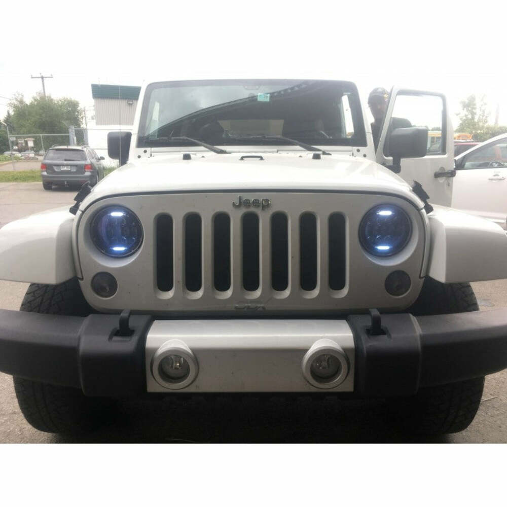 ODX JEEP SEALED BEAM CONVERSION 7 inch BLACK LEDSB7BK