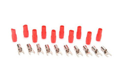 ORION BARRIER SPADE TERMINAL 8 GAUGE  #10 GOLD RED 10 PCS B8R