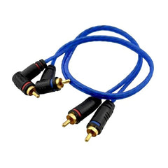 ORION 1.5 Ft Blue 2 Channel RCA Male to RCA Male Stereo Car Audio Cable CR1.5FT
