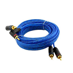 ORION 17 Ft Blue 2 Channel RCA Male to RCA Male Stereo Car Audio Cable CR17FT