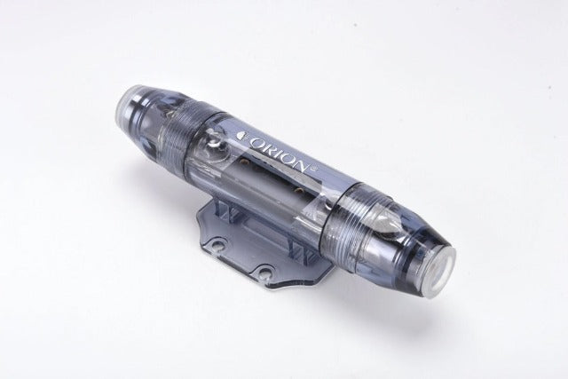 ORION ANL FUSE HOLDER 0/2 GAUGE IN/OUT WITH ADAPTOR AND 150 A FUSE INCLUDED NICKEL FINISH OWFHANL2033BA
