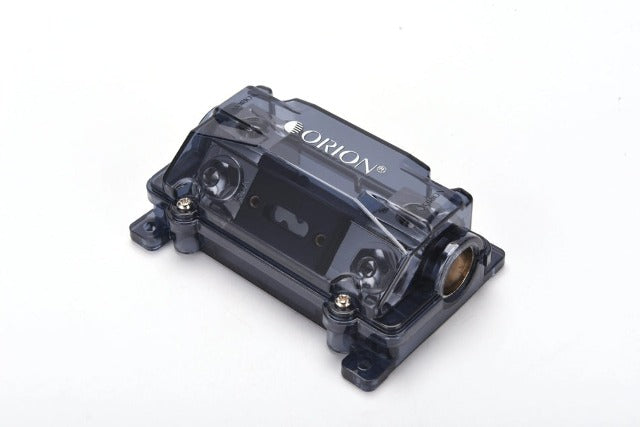 ORION ANL FUSE HOLDER 0/2 GAUGE IN/OUT WITH ADAPTOR AND 150 A FUSE INCLUDED NICKEL FINISH OWFHANL2044SQ