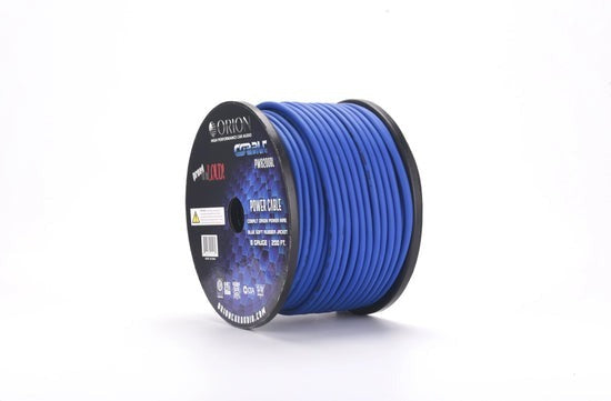 ORION COBALT 8-GAUGE 200FT CCA WIRE ROLL - BLUE PW8200BL