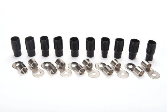 ORION 1/0 GAUGE 5/16 HOLE GOLD BLACK 10 PCS NICKEL FINISH RT0B