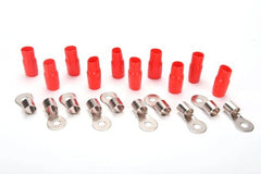 ORION 1/0 GAUGE 5/16 HOLE GOLD RED 10 PCS NICKEL FINISH RT0R