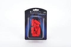 ORION 4 GAUGE 5/16 HOLE GOLD RED 10 PCS NICKEL FINISH RT4R