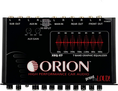 ORION 7-Band Graphic Equalizer w/ Front AUX Input XEQ-X7