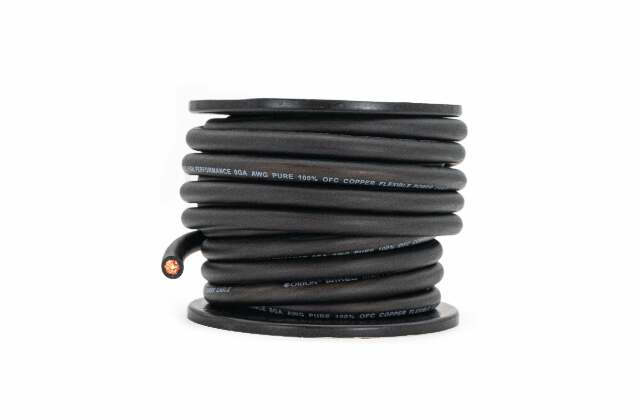 ORION 0 Gauge 100% OFC Power Wire 50ft Pure Copper Amp Battery Cable (Black) XPW050B