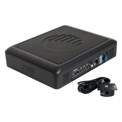 ORION 8 Inch Slim Underseat Subwoofer with Built-In Amplifier XTR8US