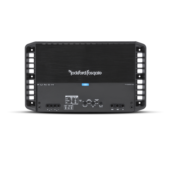 Rockford Fosgate Mono amplifier 
300x1 @ 4Ω, 600x1 @ 2Ω, 1000x1 @ 1Ω pn p1000x1bd