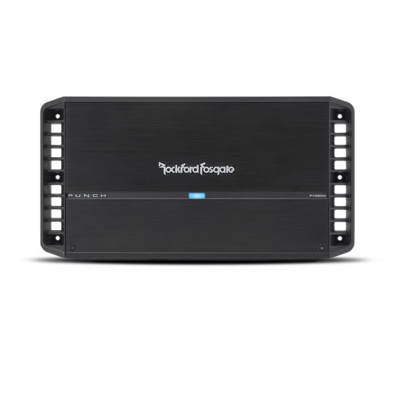 Rockford Fosgate 2 channel amplifier 
300x2 @ 4?, 500x2 @ 2?, 1000x1 @ 4? bridged pn p1000x2