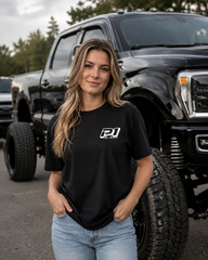 P1 Race Products | Iconic Design | Black Ladies Tee (SL01BLK-S)