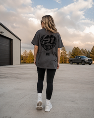 P1 Race Products | Iconic Design | Ladies Tee | Charcoal Grey (SL01CH-M)