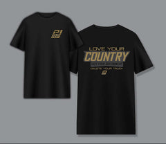 P1 Race Products | Love your Country | Ladies Tee (SL02BLK-M)