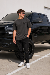 P1 Race Products Iconic Design | Mens Tee | Charcoal Grey (SM01CH-XXL)