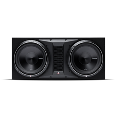 Rockford Fosgate Dual 12" ported loaded enclosure, 1200 watts RMS, 
1Ω final, H 15.12” x W 33.9” pn p3-2x12