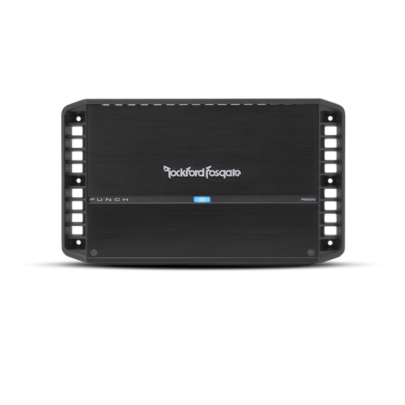 Rockford Fosgate 2 channel amplifier 
150x2 @ 4Ω, 250x2 @ 2Ω, 500x1 @ 4Ω bridged pn p500x2