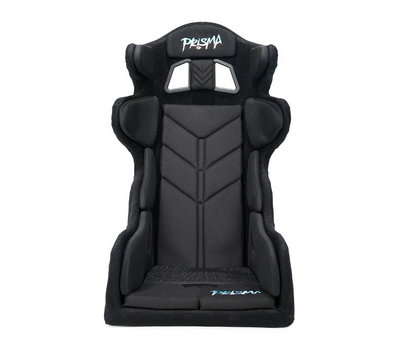 NRG Innovations PRISMA FIA HALO NITROS Competition Seat with Competition Fabric, FIA homologated, Black FRP-RS610BK-PRISMA