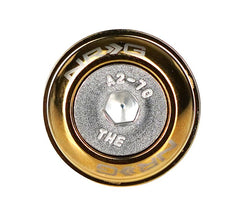 NRG Innovations Fender Washer Kit, Set of 10, Chrome Gold, Rivets for Plastic FW-100CG