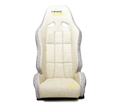 NRG Innovations Defender water resistant steel frame suspension seats Tan with Sand trim w/ Defender logo w/ Side mount bracket DF-100BH-S