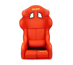 NRG Innovations PRISMA FIA HALO Competition Seat with Competition Fabric, FIA homologated, RED FRP-RS600M-RD-PRISMA