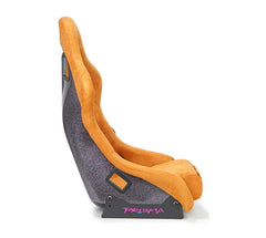 NRG Innovations FRP Bucket Seat PRISMA Edition with pearlized back. All TanMetal alcantara vegan material w/ phone pockets. (Medium) FRP-303TN-PRISMA