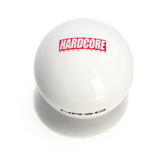 NRG Innovations Hardcore Collab Painted White Round Shifter Heavey Weight SK-350HC-WT-1