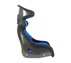 NRG Innovations NRG FIA Competition Seat with Competition Fabric, FIA homologated, Head Containment, Velcro Paddings Samll Fit ( thin cushion) FRP-RS700M-BL1