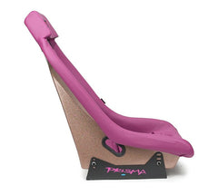 NRG Innovations GTS Retro Bucket Seat features WINE PVC Leather, Wine stitching, Rose Gold Fiberglass back with glitter PRI-150WINE