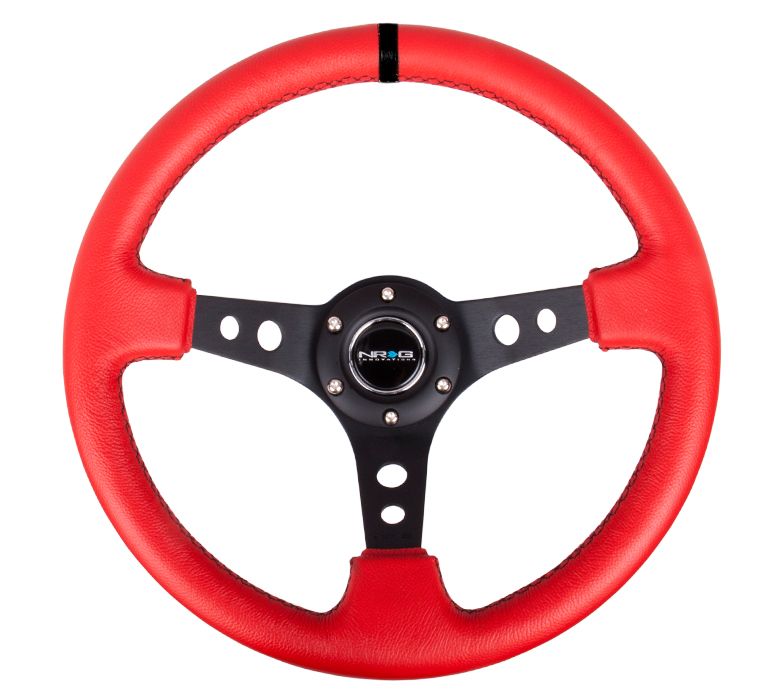 NRG Innovations Reinforced Steering Wheel RST-006RR-BS-B
