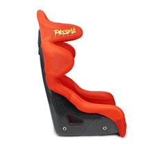 NRG Innovations PRISMA FIA HALO Competition Seat with Competition Fabric, FIA homologated, RED FRP-RS600M-RD-PRISMA