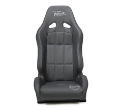 NRG Innovations Defender water resistant steel frame suspension seats Black with Black trim w/ Defender logo w/ Side mount bracket DF-100MB-S