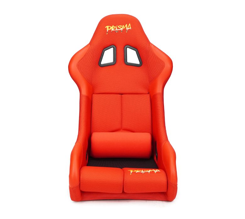 NRG Innovations PRISMA FIA Competition Seat with Competition Fabric, FIA homologated, RED FRP-RS500M-RD-PRISMA