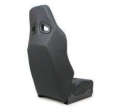 NRG Innovations Defender water resistant steel frame suspension seats Black with Black trim w/ Defender logo w/ Side mount bracket DF-100MB-S