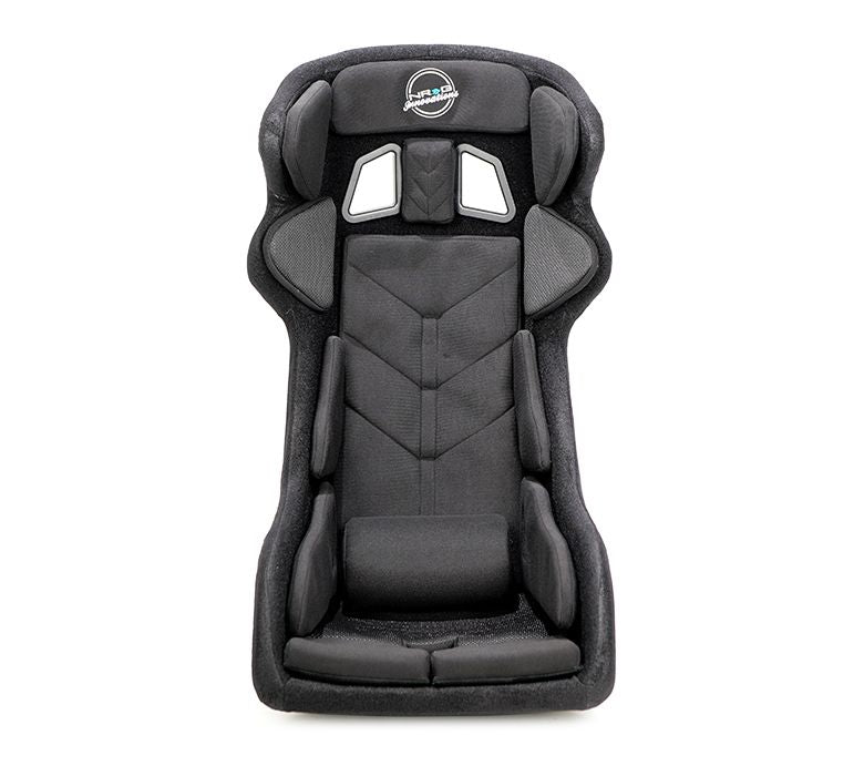 NRG Innovations NRG FIA Competition Seat with Competition Fabric, FIA homologated, Head Containment, Velcro Paddings Snugged Fit ( Thin cushion) FRP-RS700M-BK1