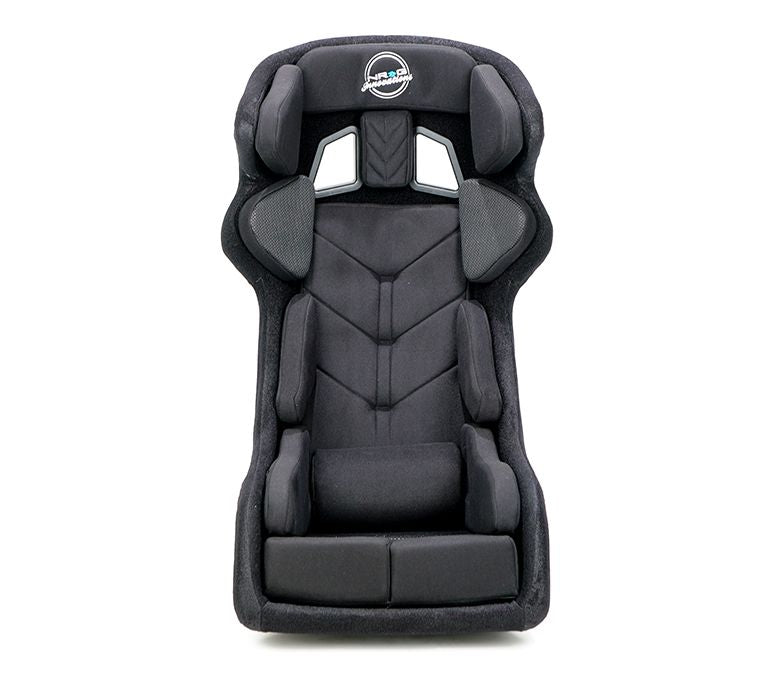 NRG Innovations NRG FIA Competition Seat with Competition Fabric, FIA homologated, Head Containment, Velcro Paddings Snugged Fit ( Thick Cushion) FRP-RS700M-BK2