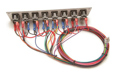 Painless 50201 8-Switch Panel/Non-Fused/Dash Mount (use w/50001)