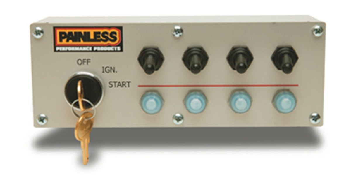 Painless 50330 Off-road 4 Toggle/Ignition Switch/Dash Mount