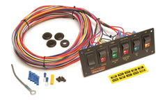 Painless 50406 6-Switch Lighted Non-Fused Rocker Switch Panel w/wiring