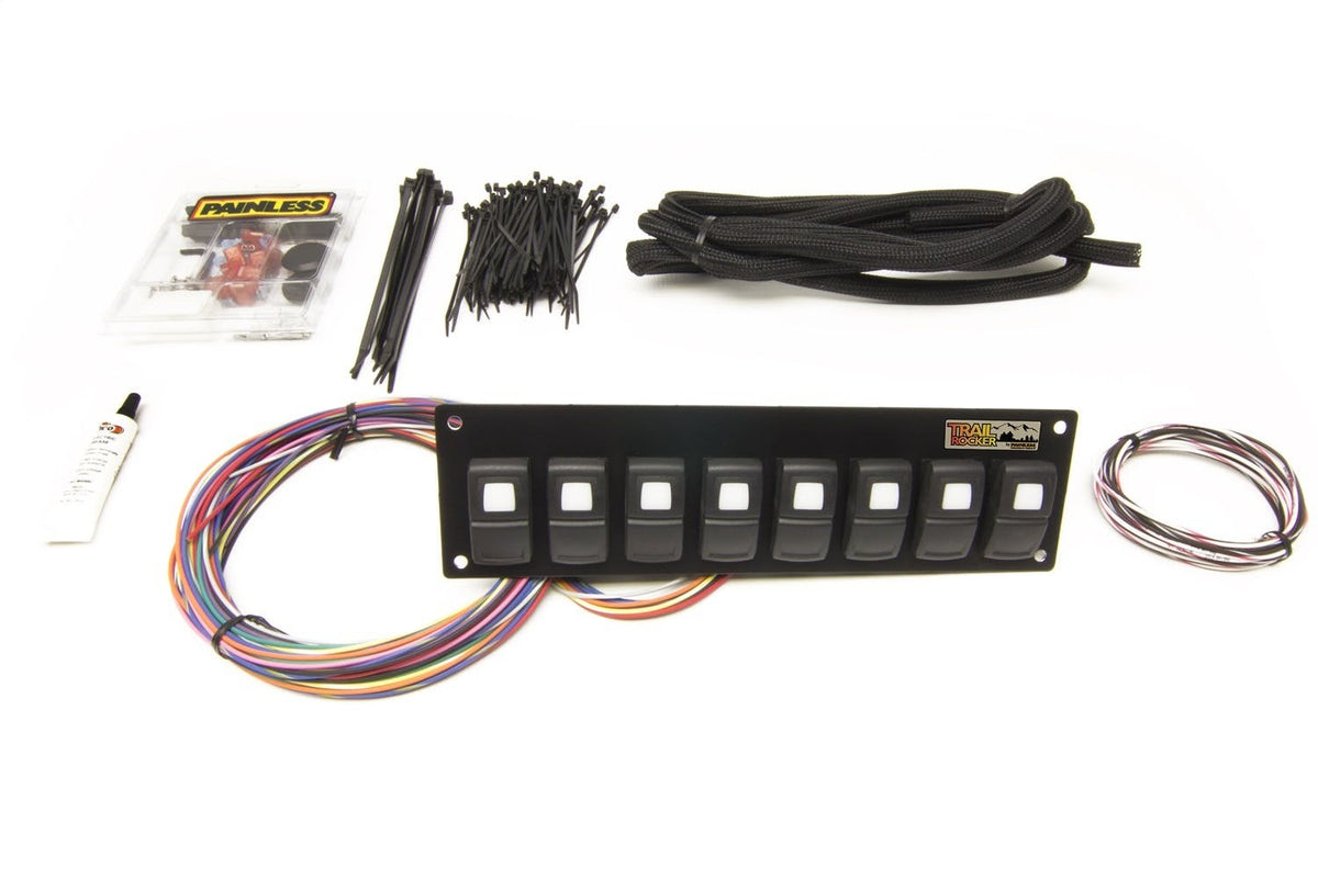 Painless 57101 Trail Rocker 8-Switch Panel