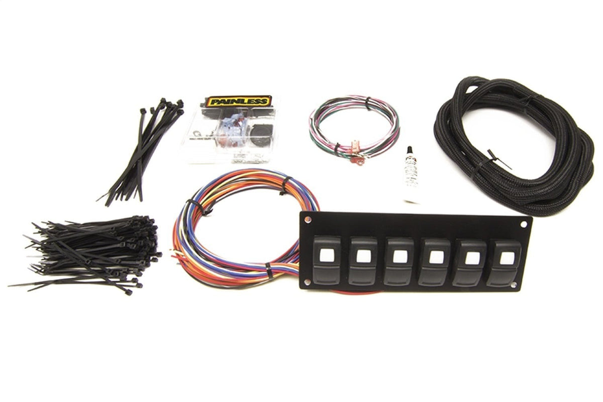 Painless 58104 Track Rocker 6-Switch Panel