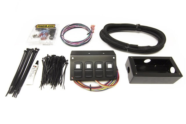 Painless 58109 Track Rocker 4-Switch Panel